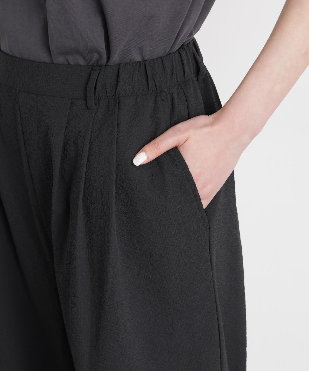 THOUSAND MILE/SEERSUCKER WIDE PANTS(セットアップ可) 6716127016