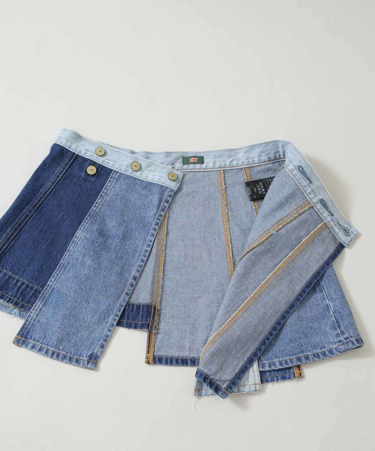 157/2WAY MINI WRAP SKIRT 6716130008