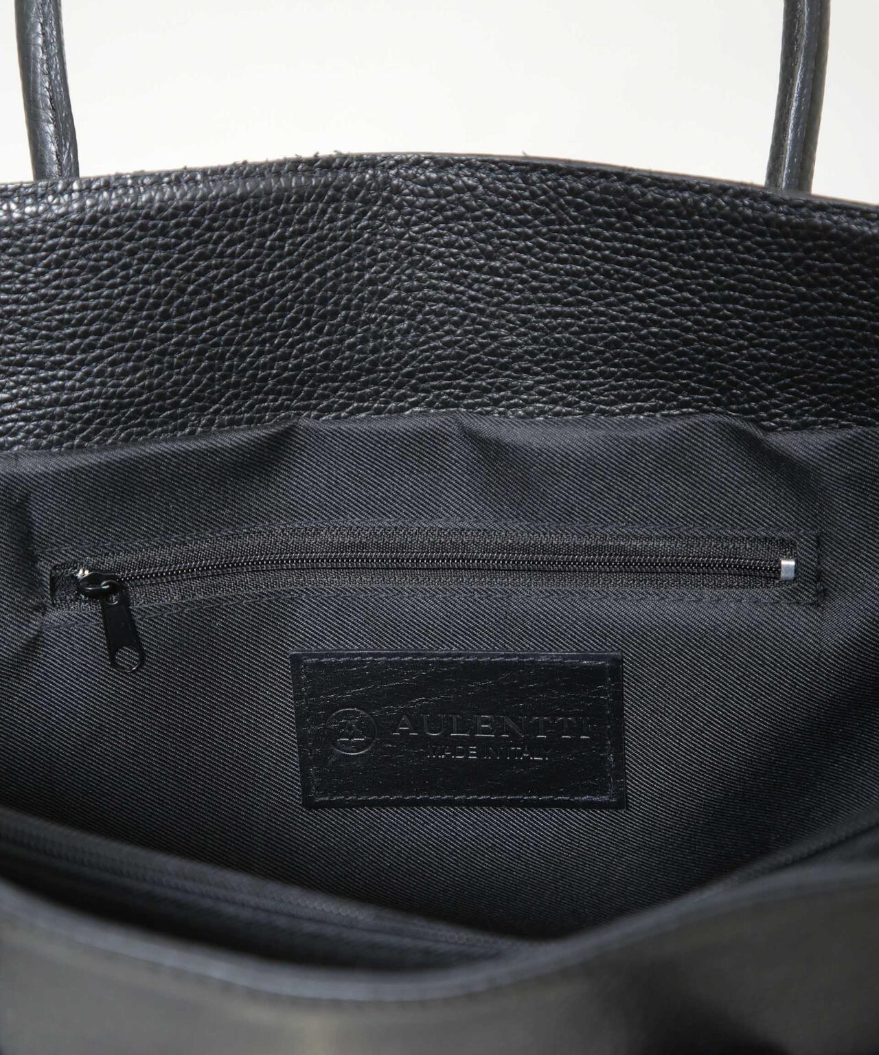 AULENTTI/レザーターンロックモチーフビッグトート 6716132027