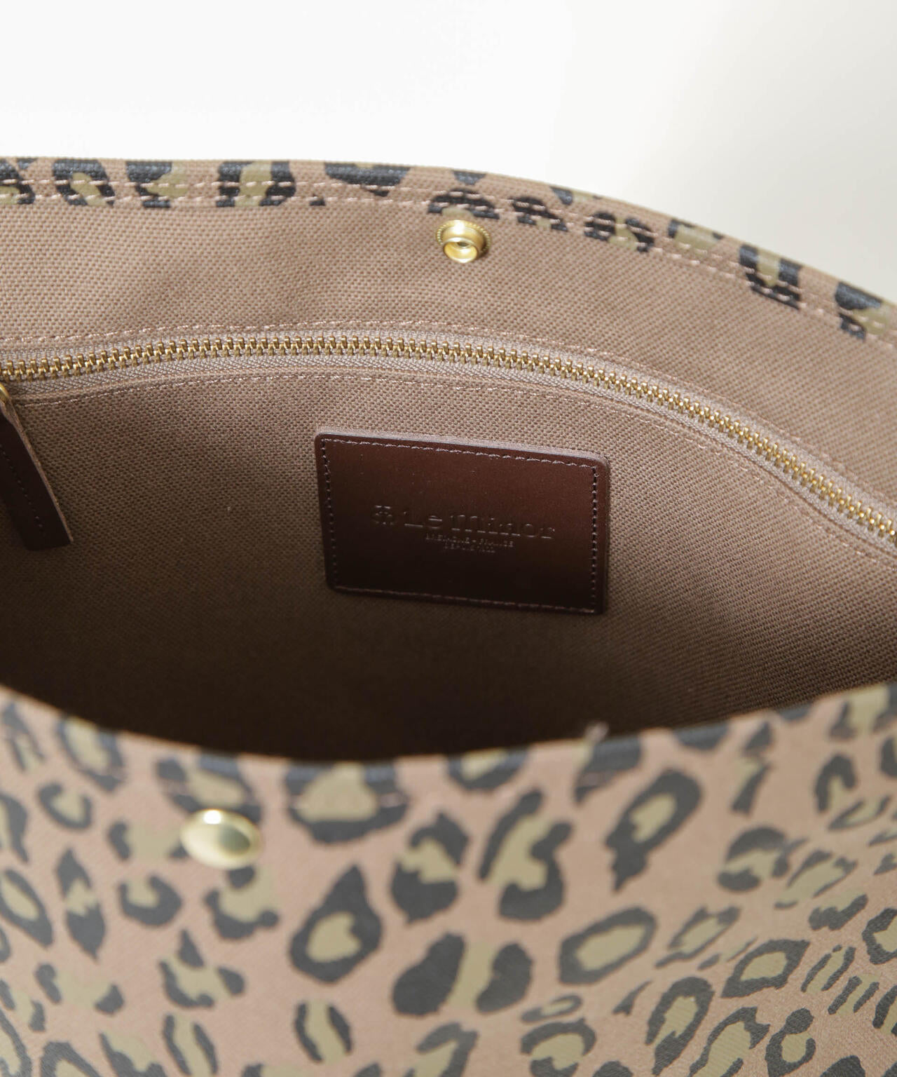 Le minor/TOILE MARCHE ECRU LEOPARD 6716132042