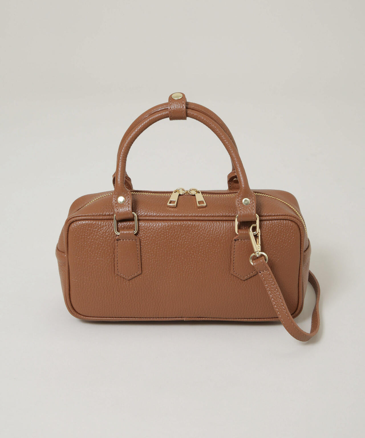 AULENTTI/レザー2WAYスクエアボストン 6716132071