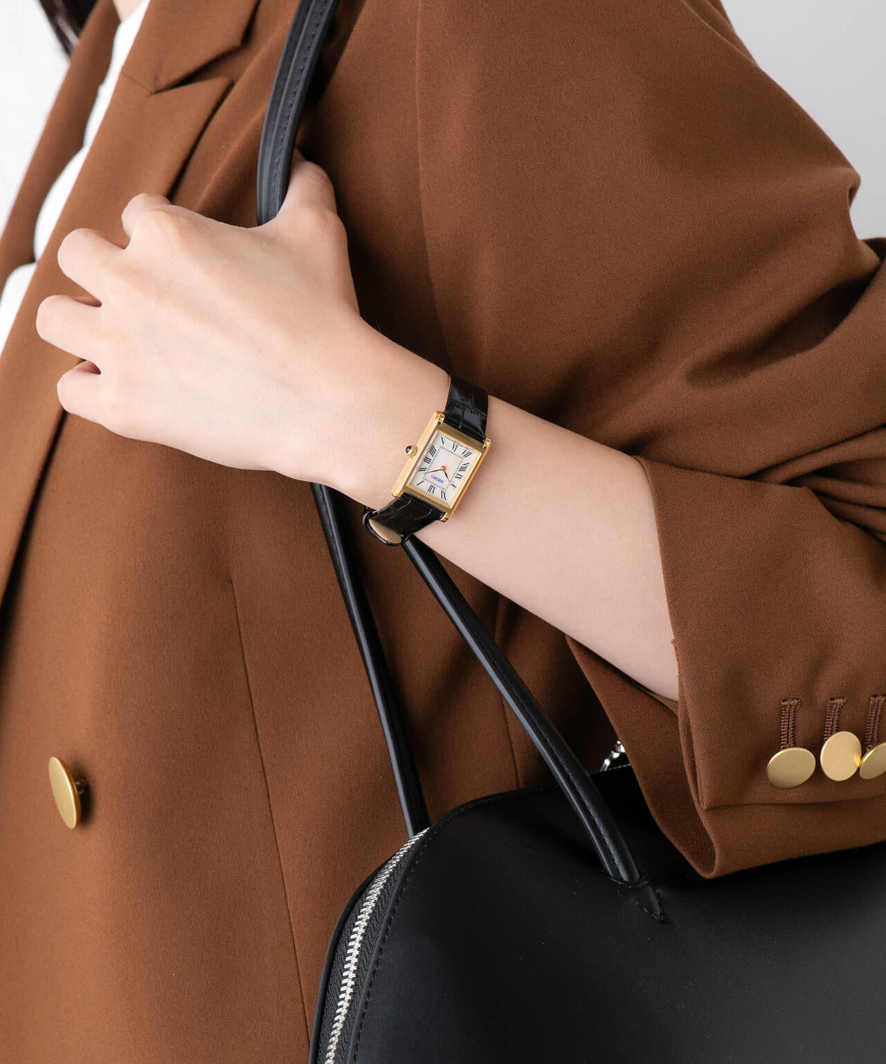 SEIKO/セイコー コラボレーション スクエア ゴールド×ブラック 6716137004