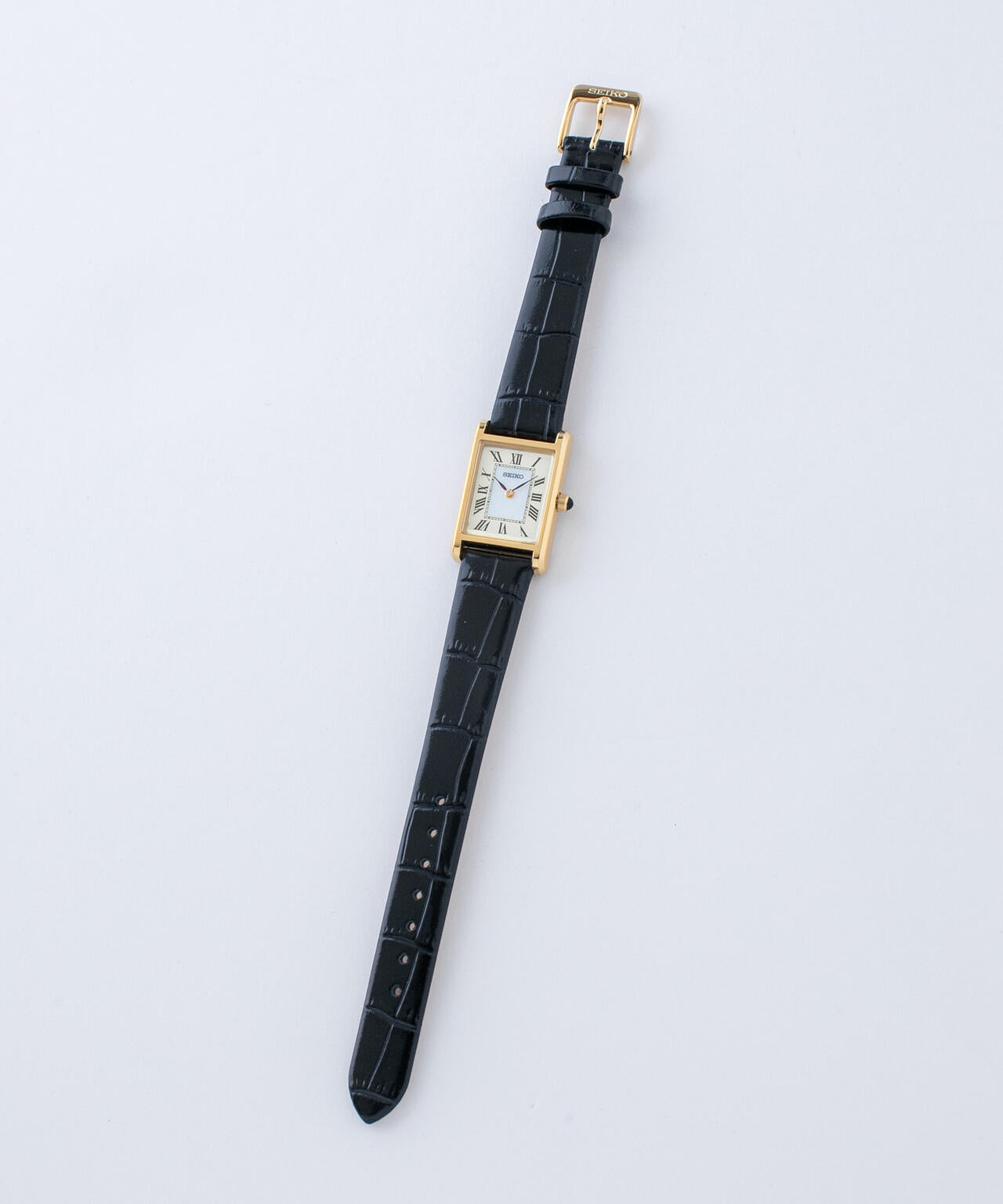 SEIKO / セイコー コラボレーション スクエア ゴールド × ブラック