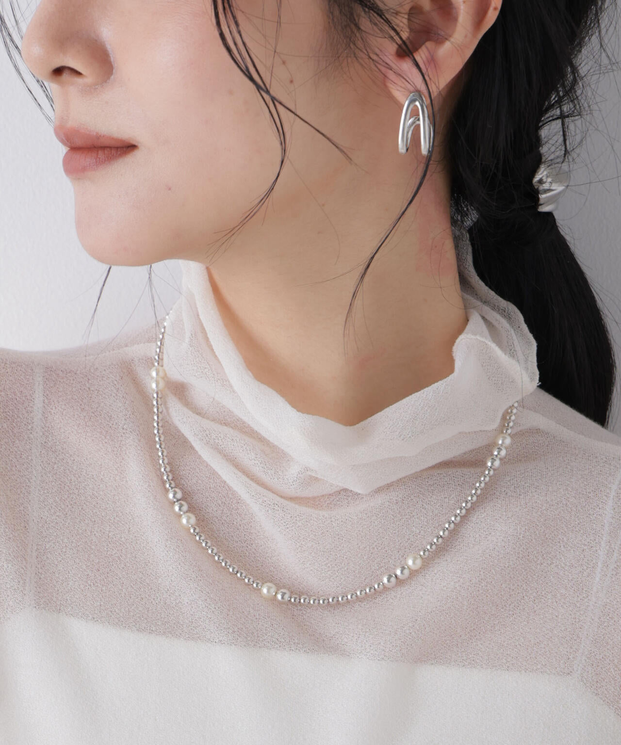 PHILIPPE AUDIBERT/Eunice necklace White 6716146007