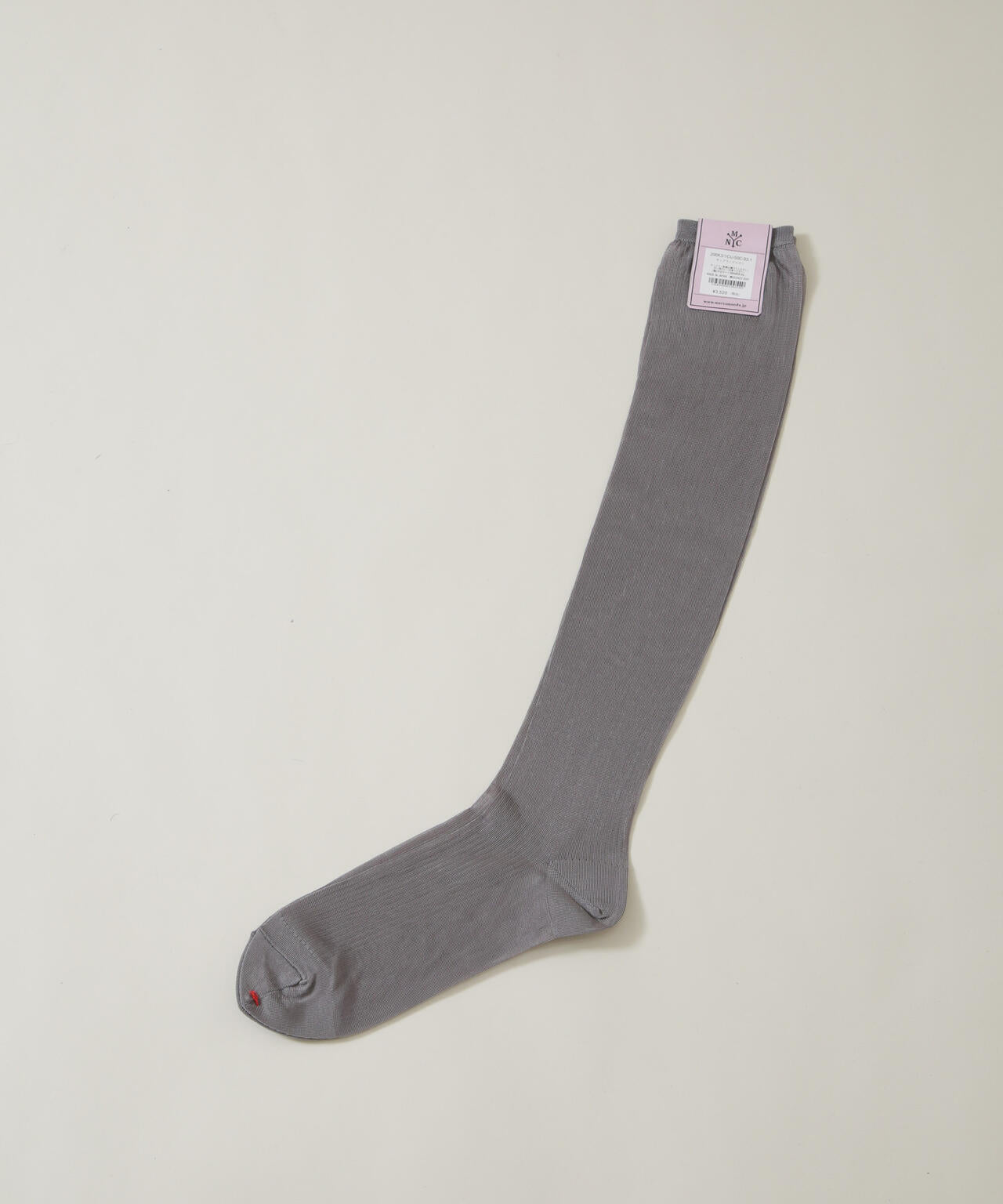 MARCOMONDE/sheer ribbed high socks 6716151001