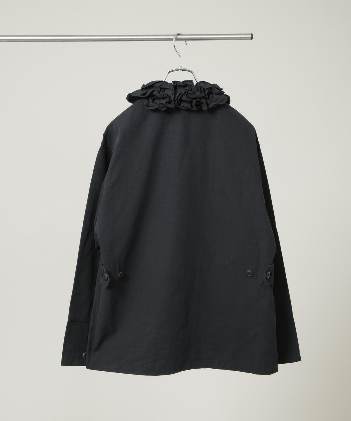 crinkle crinkle crinkle/frill collar military jacket 6716216001