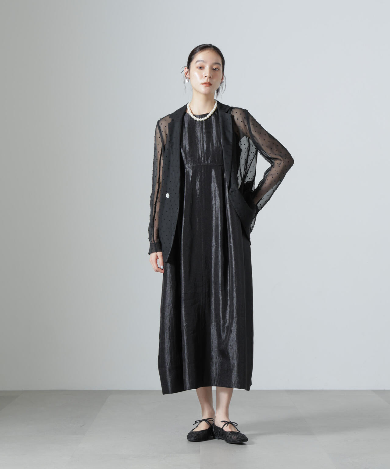 troisiemechaco/SHEER CUT JACQUARD ジャケット 6716216007