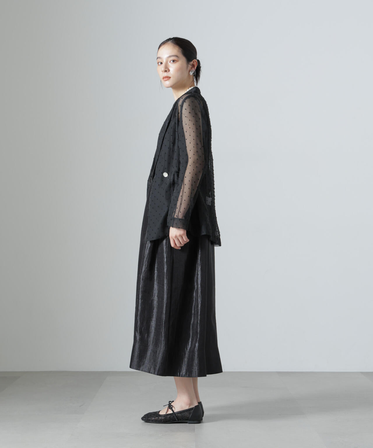 troisiemechaco/SHEER CUT JACQUARD ジャケット 6716216007