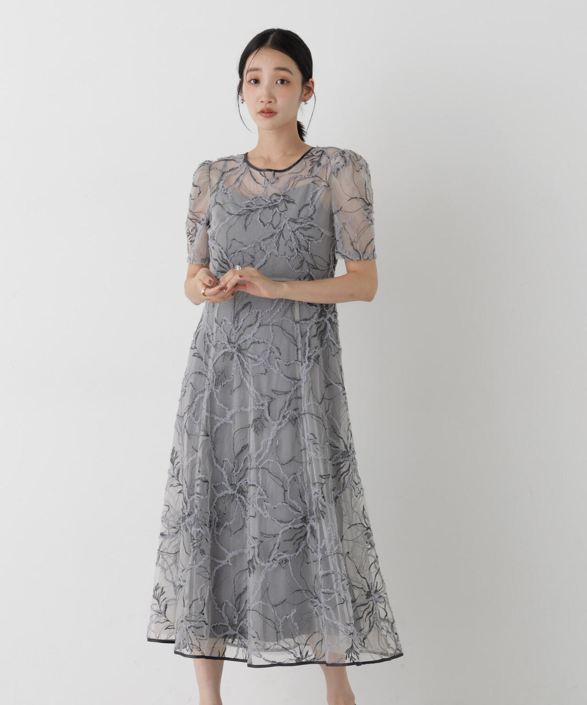kaene/エンブロイダリーモールレースドレス 6716219037