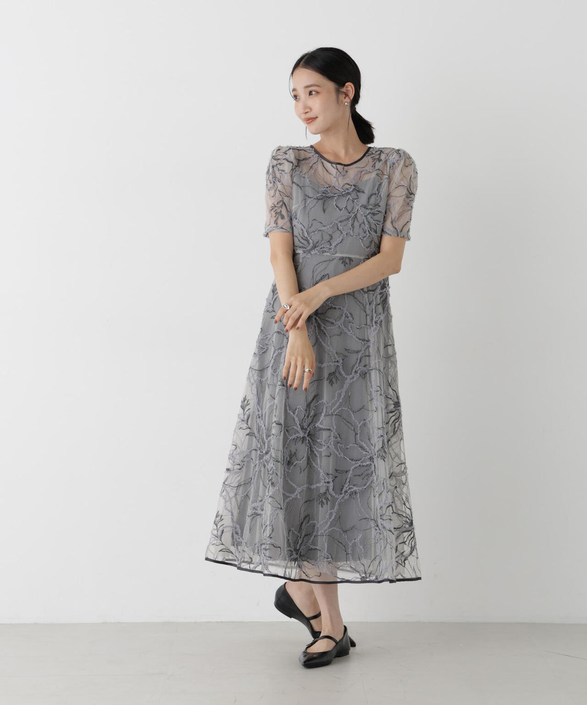 kaene/エンブロイダリーモールレースドレス 6716219037