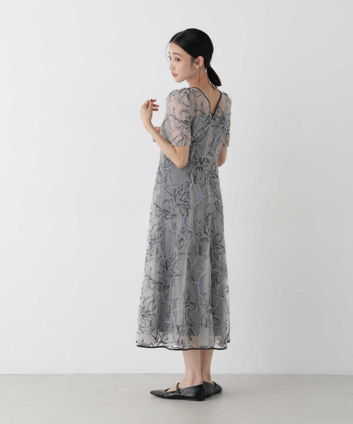 kaene/エンブロイダリーモールレースドレス 6716219037