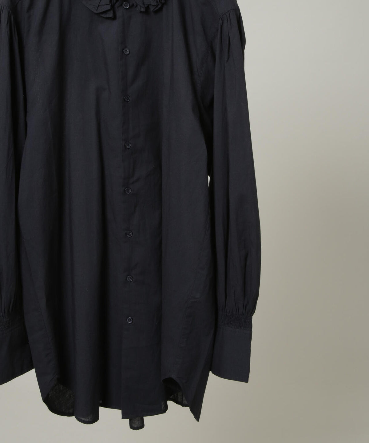crinkle crinkle crinkle/cotton frill collar shirts 6716220003