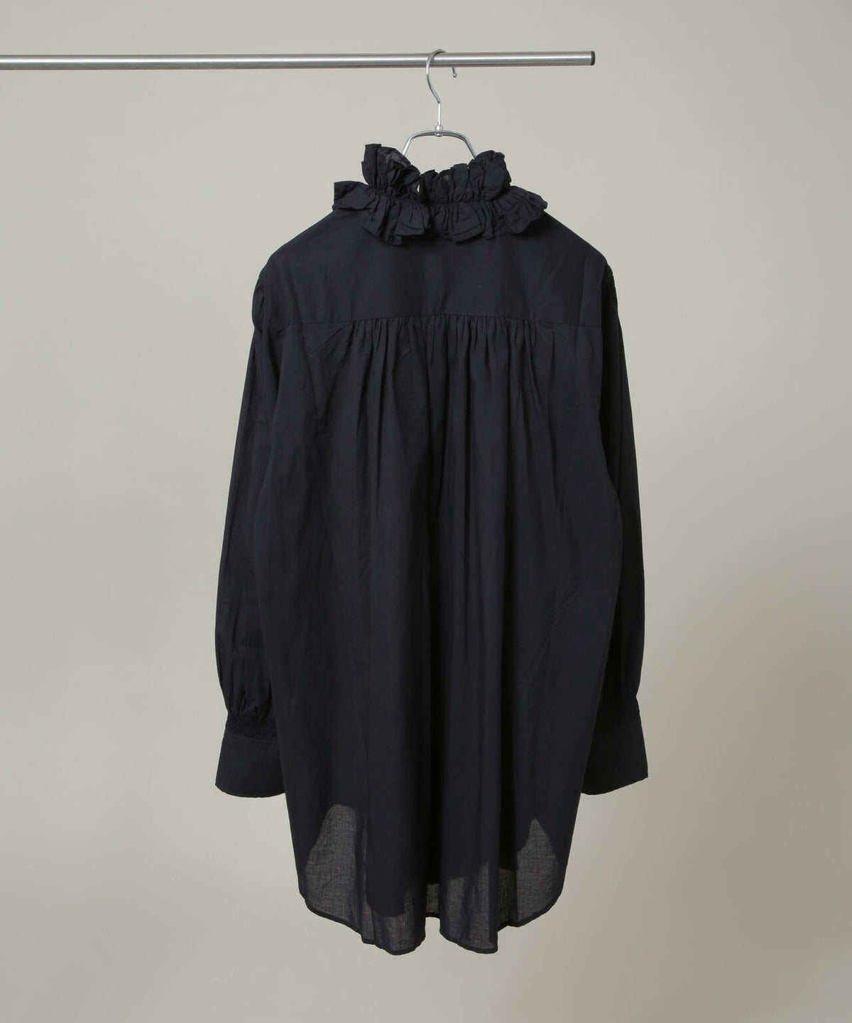 crinkle crinkle crinkle/cotton frill collar shirts 6716220003
