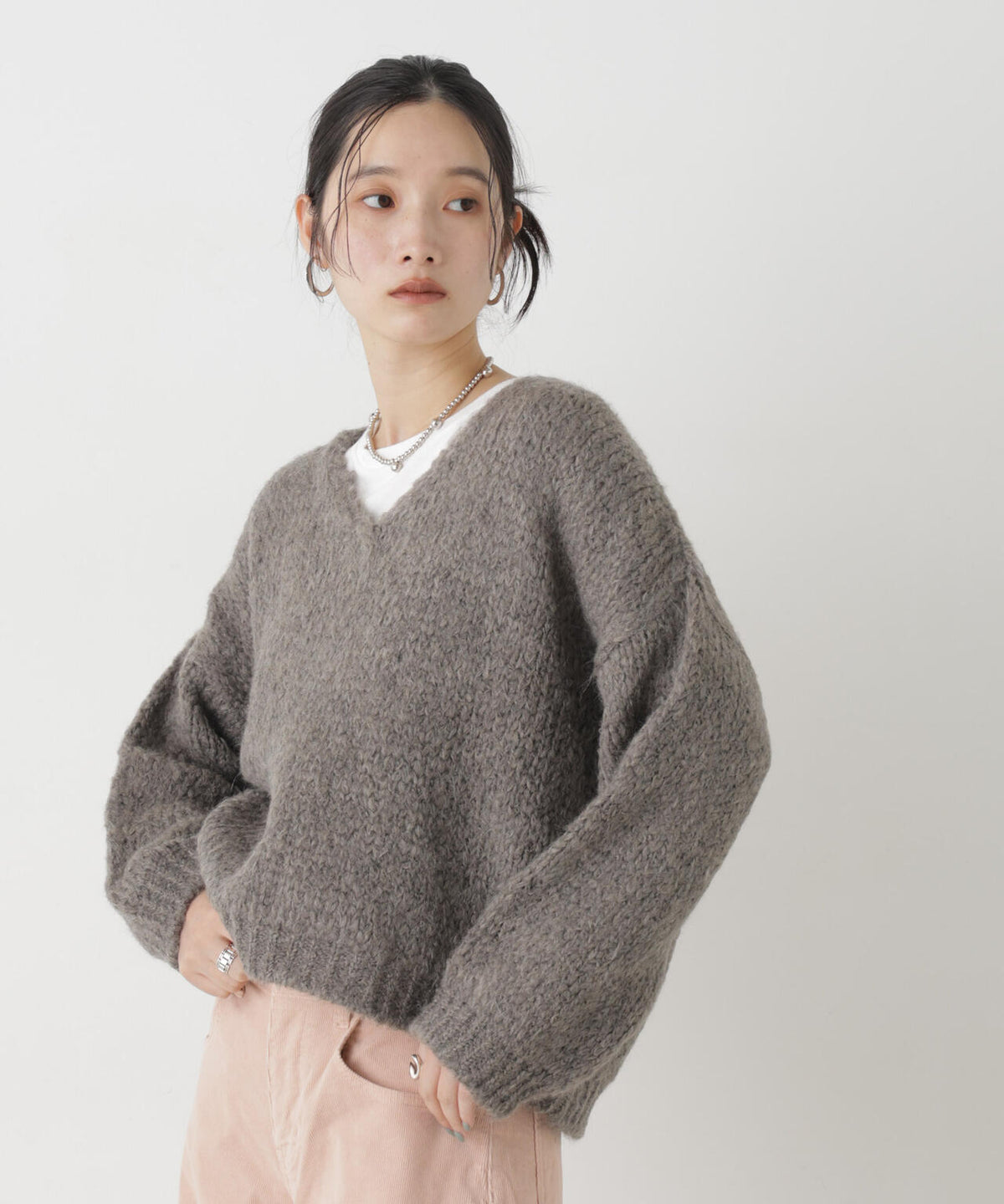 TRICOTS JEAN MARC/Vネックプルオーバー 6716222001