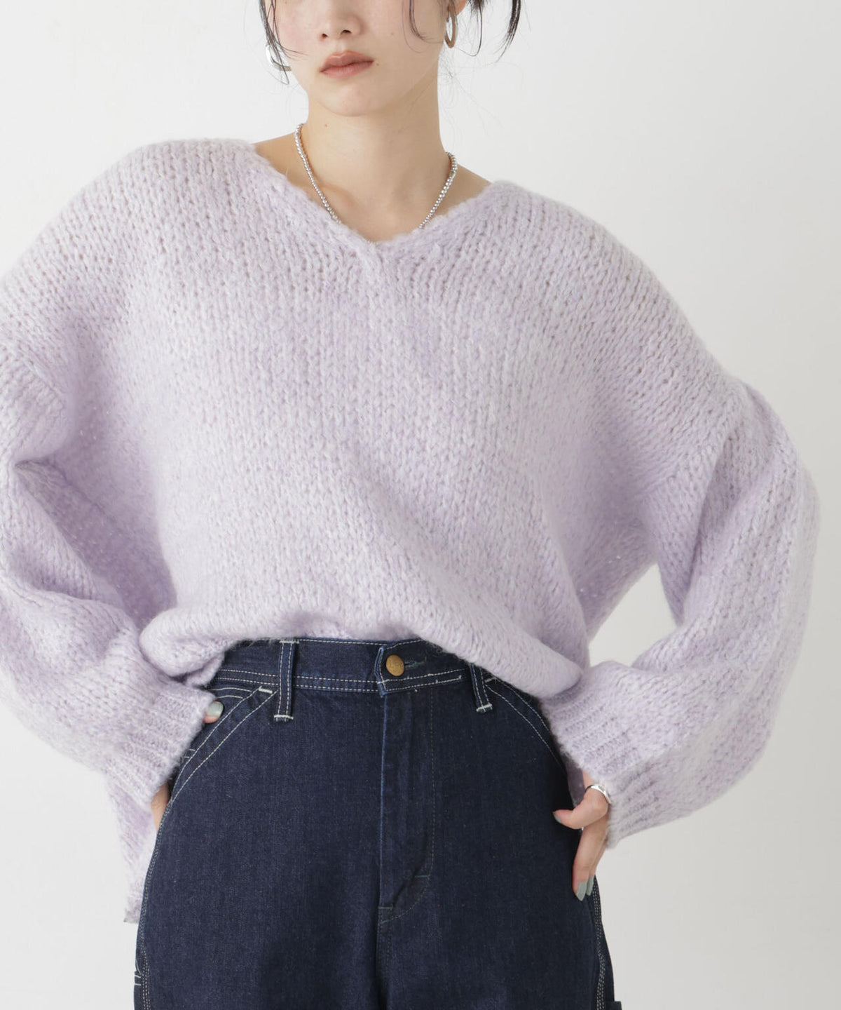 TRICOTS JEAN MARC/Vネックプルオーバー 6716222001