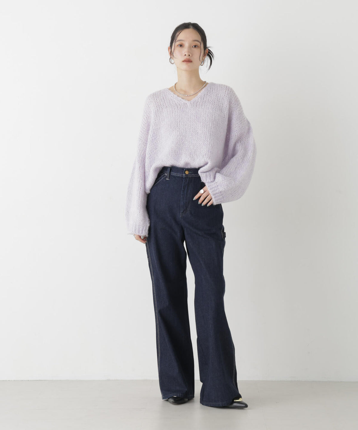 TRICOTS JEAN MARC/Vネックプルオーバー 6716222001