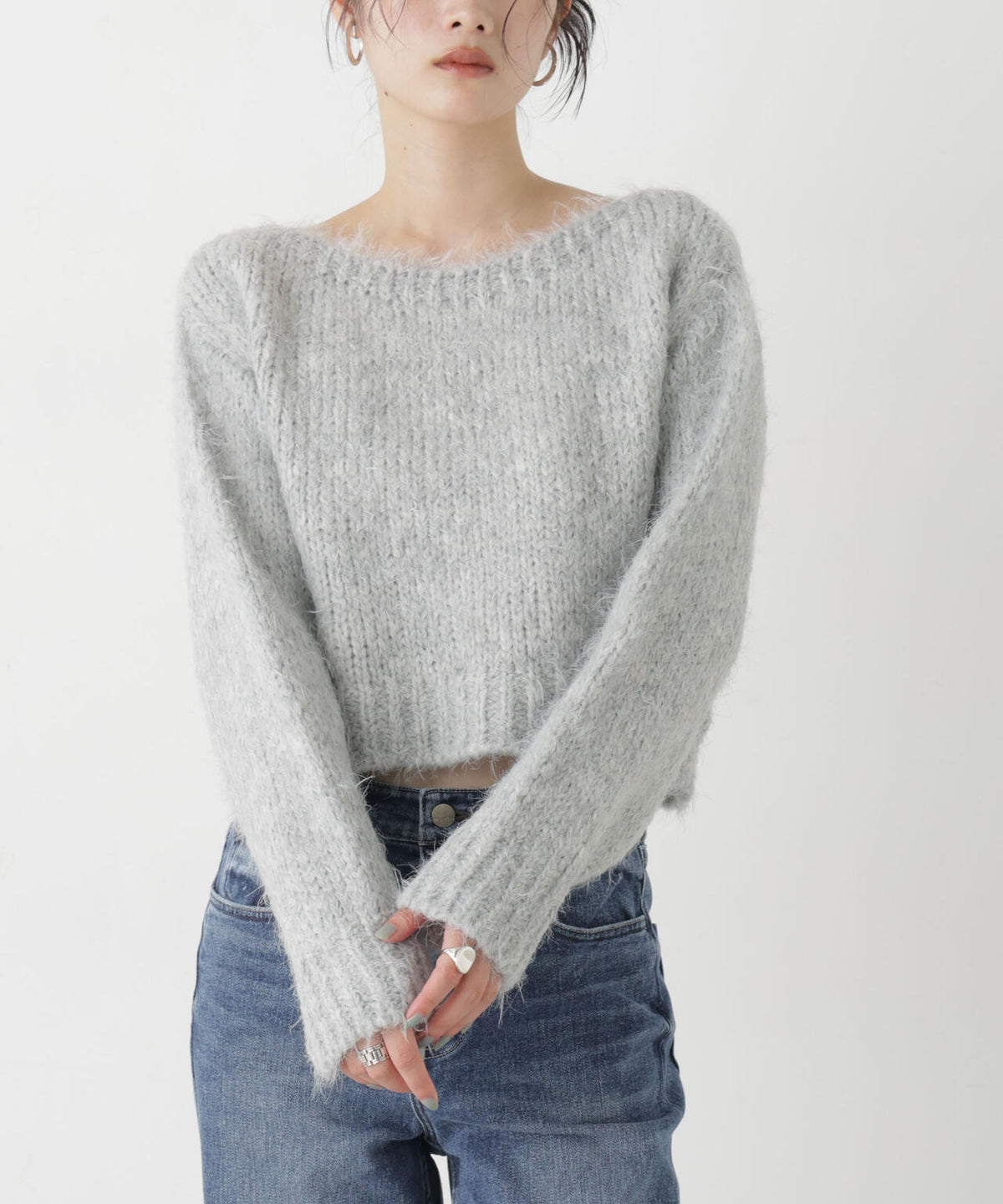 TRICOTS JEAN MARC/ボートネックショートプルオーバー 6716222002