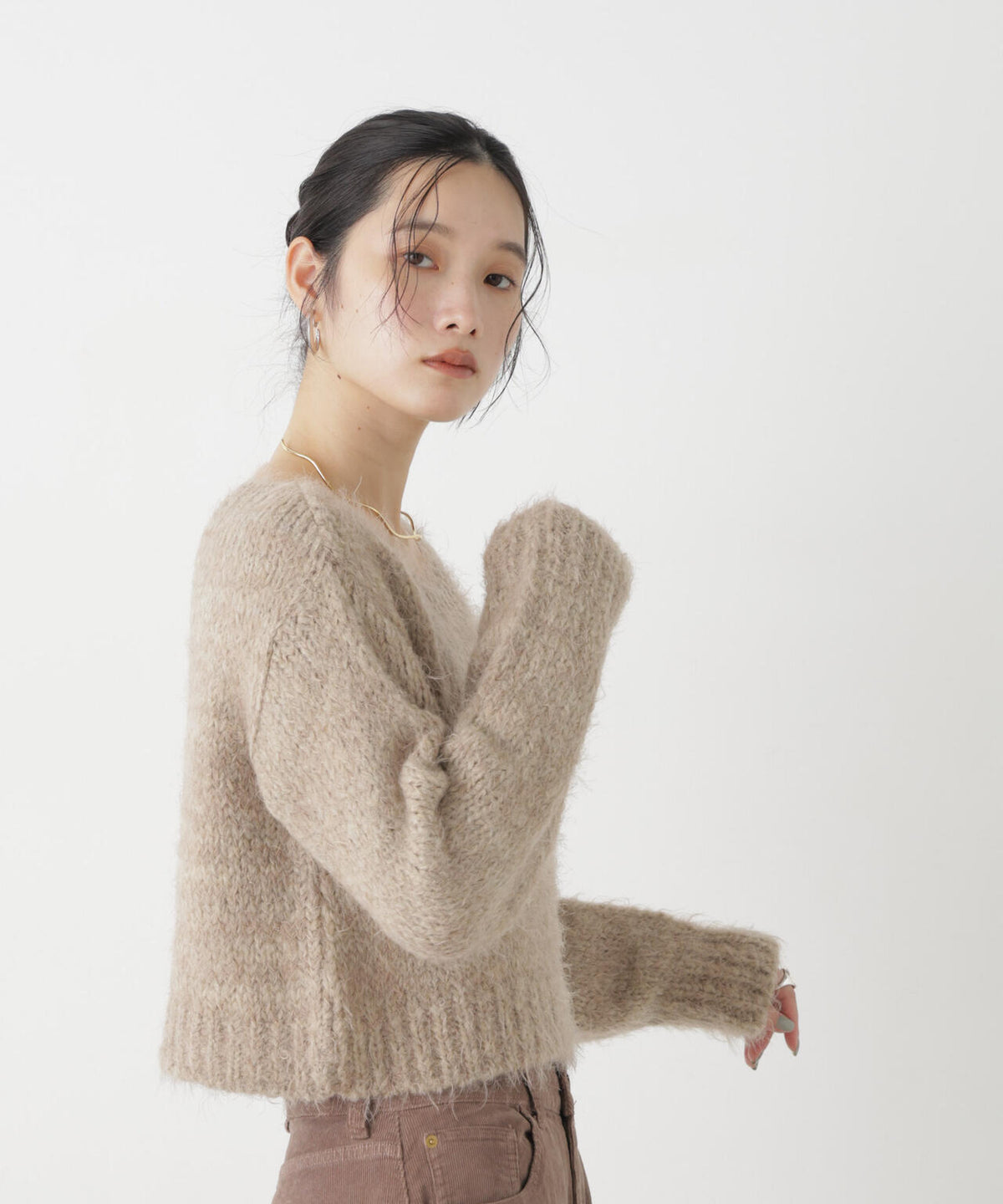 TRICOTS JEAN MARC/ボートネックショートプルオーバー 6716222002