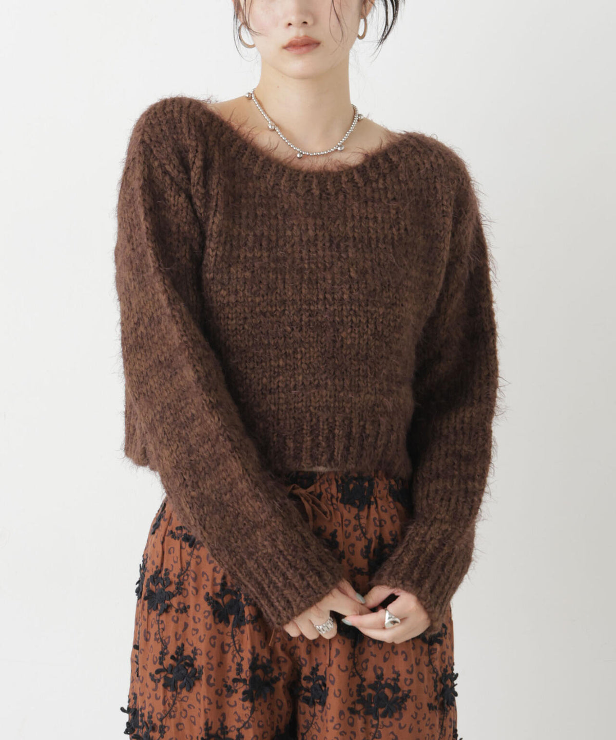 TRICOTS JEAN MARC/ボートネックショートプルオーバー 6716222002