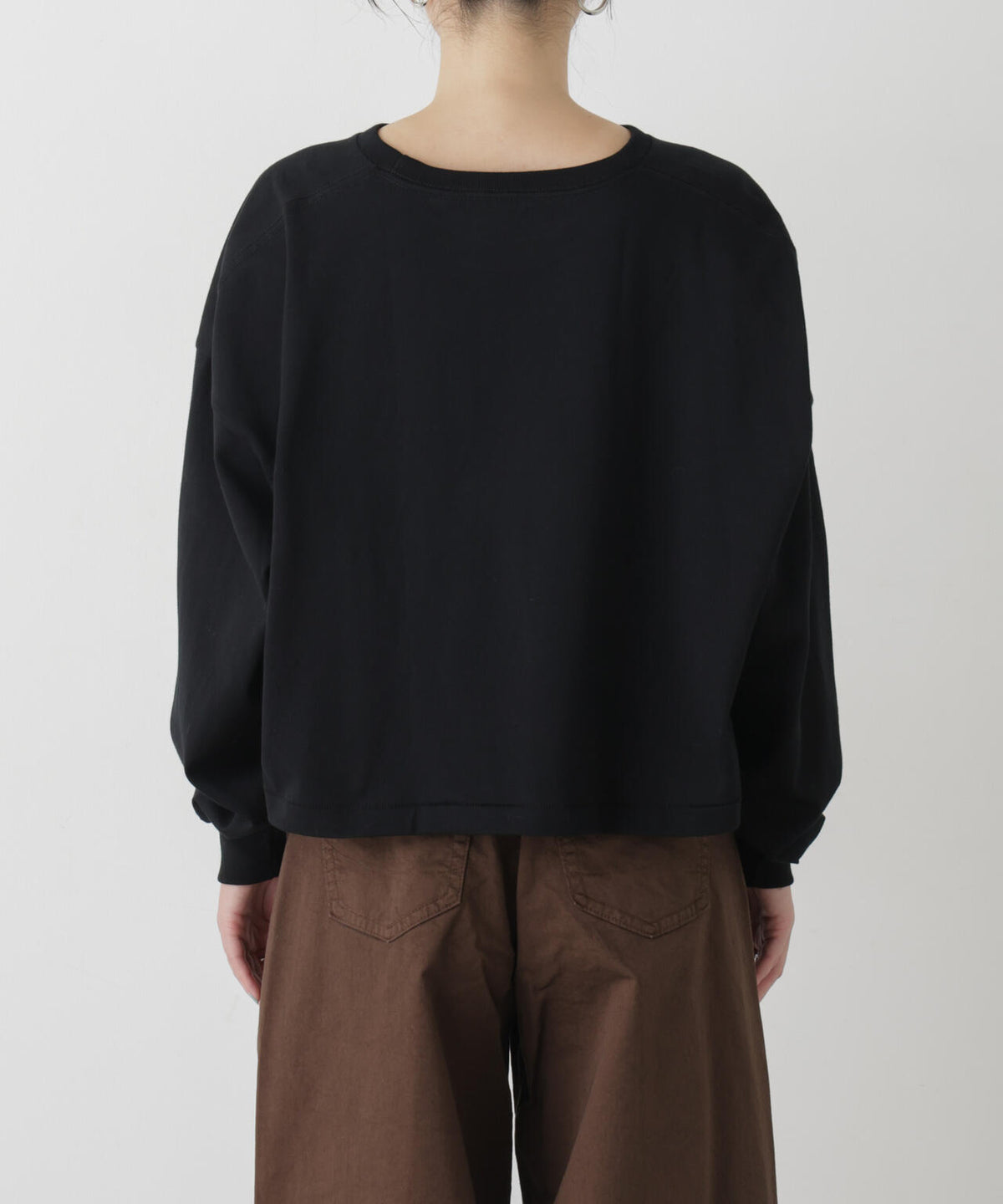 Hanes/1P KURO for HER クロップドワイドT 6716223010
