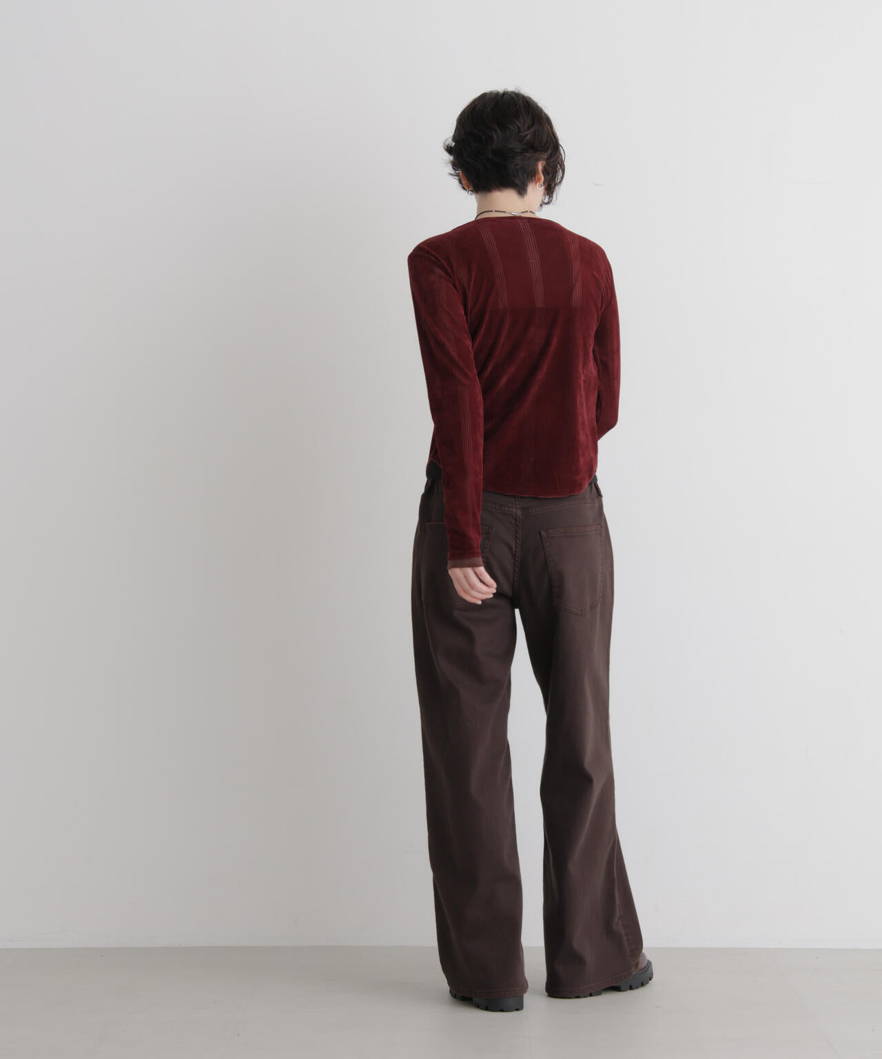 Robert P. Miller/別注 フロッキーメッシュカーデ 6716223012