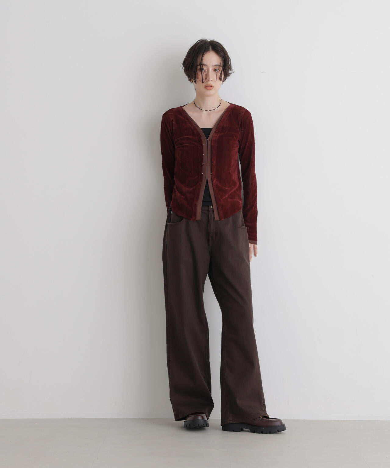 Robert P. Miller/別注 フロッキーメッシュカーデ 6716223012