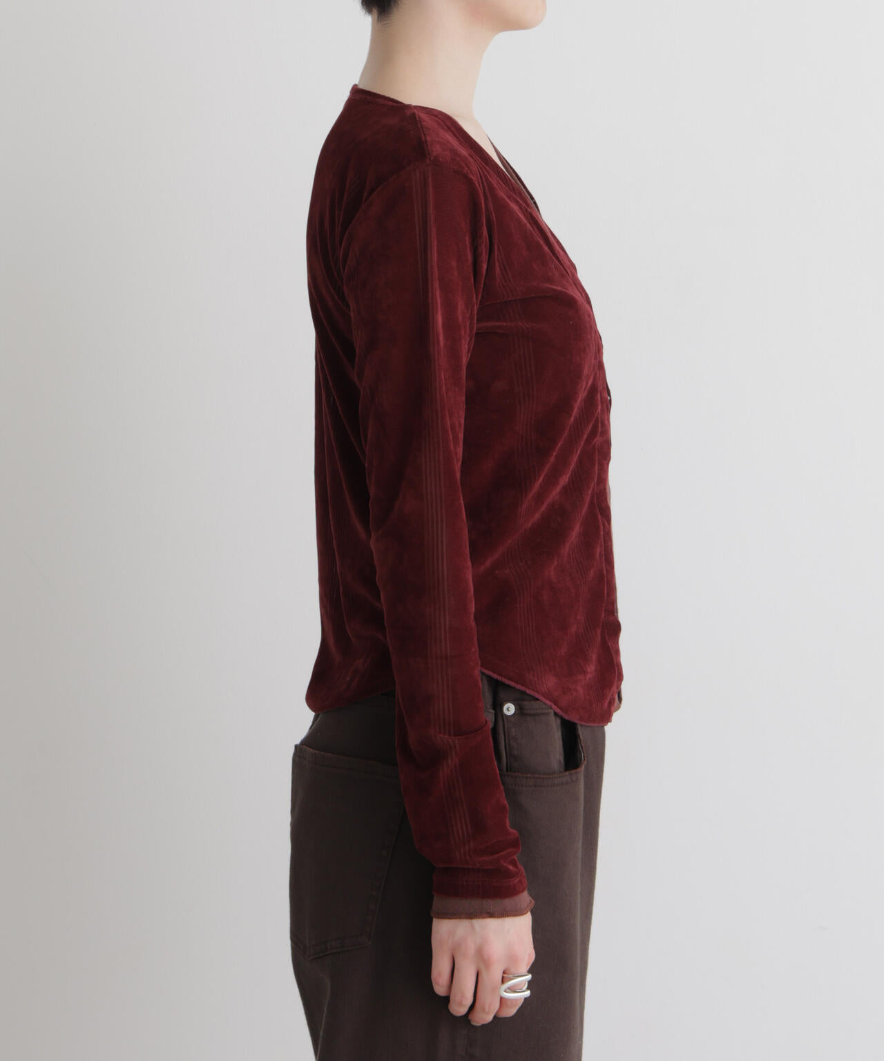Robert P. Miller/別注 フロッキーメッシュカーデ 6716223012
