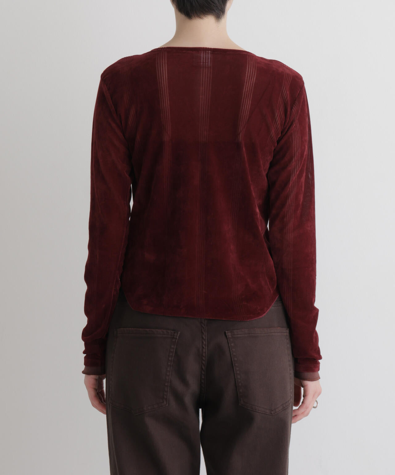 Robert P. Miller/別注 フロッキーメッシュカーデ 6716223012