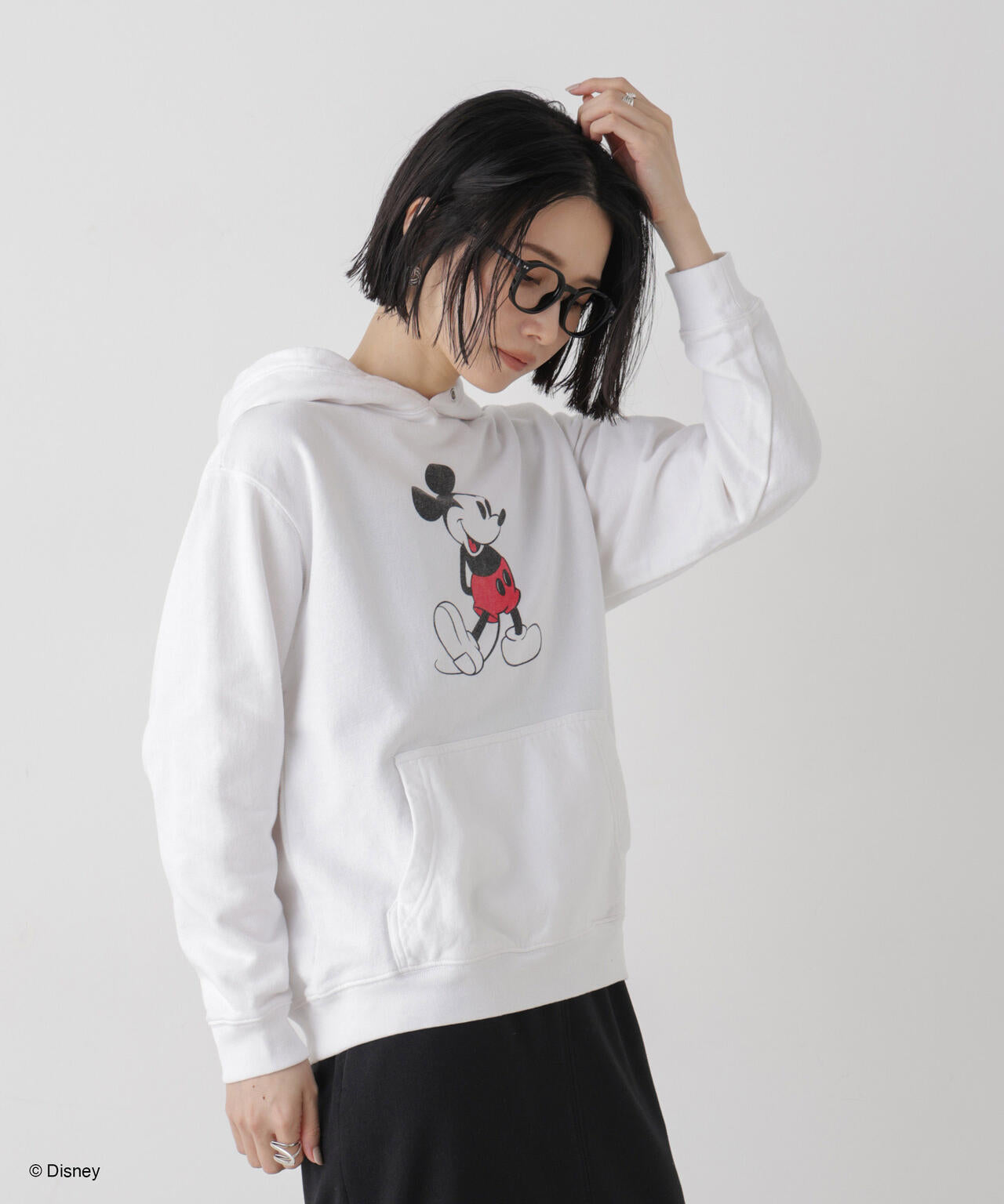 GOOD ROCK SPEED/ MICKEY /Hoodie White