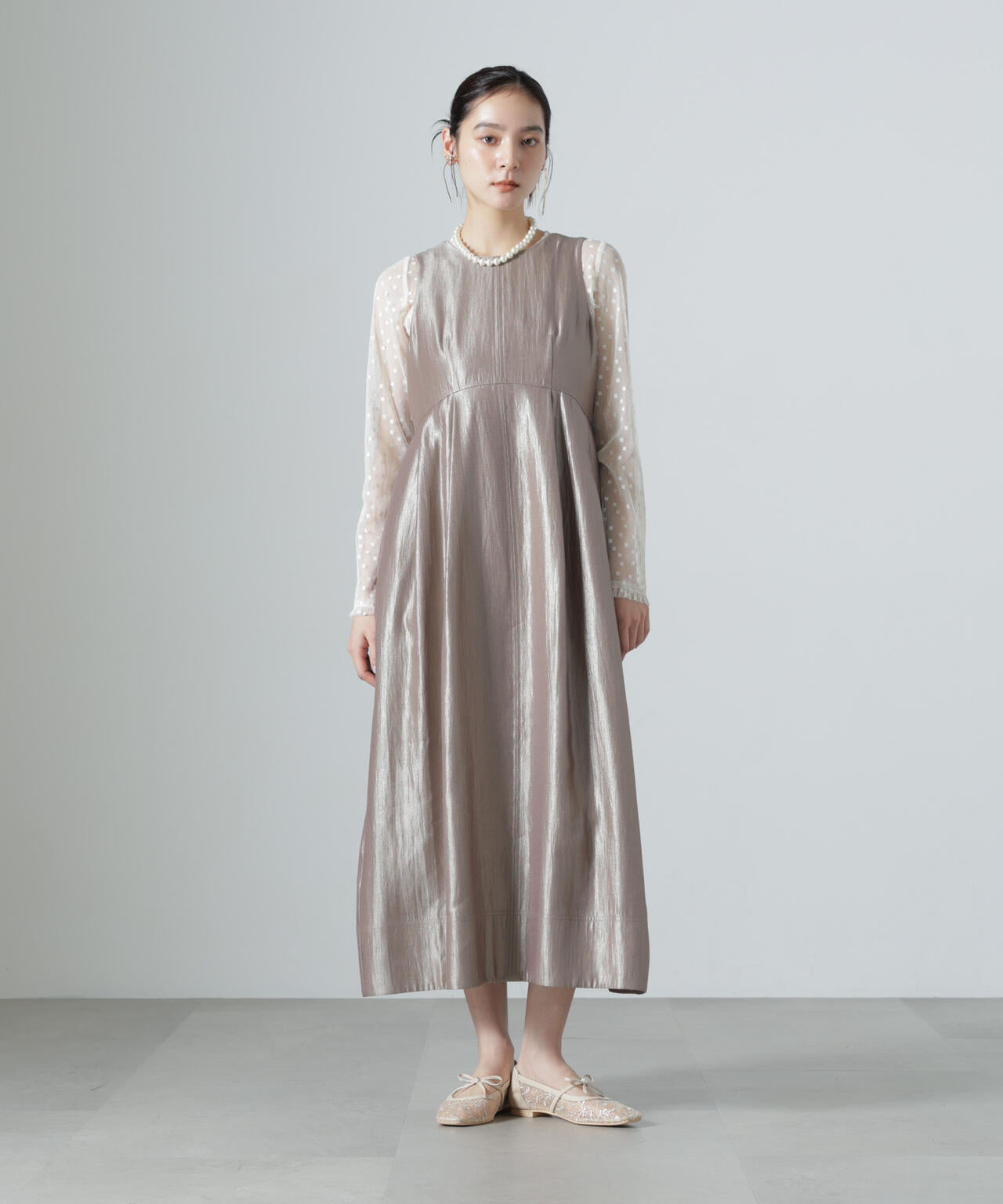 troisiemechaco/DOT×TULLE LACE トップス 6716223038