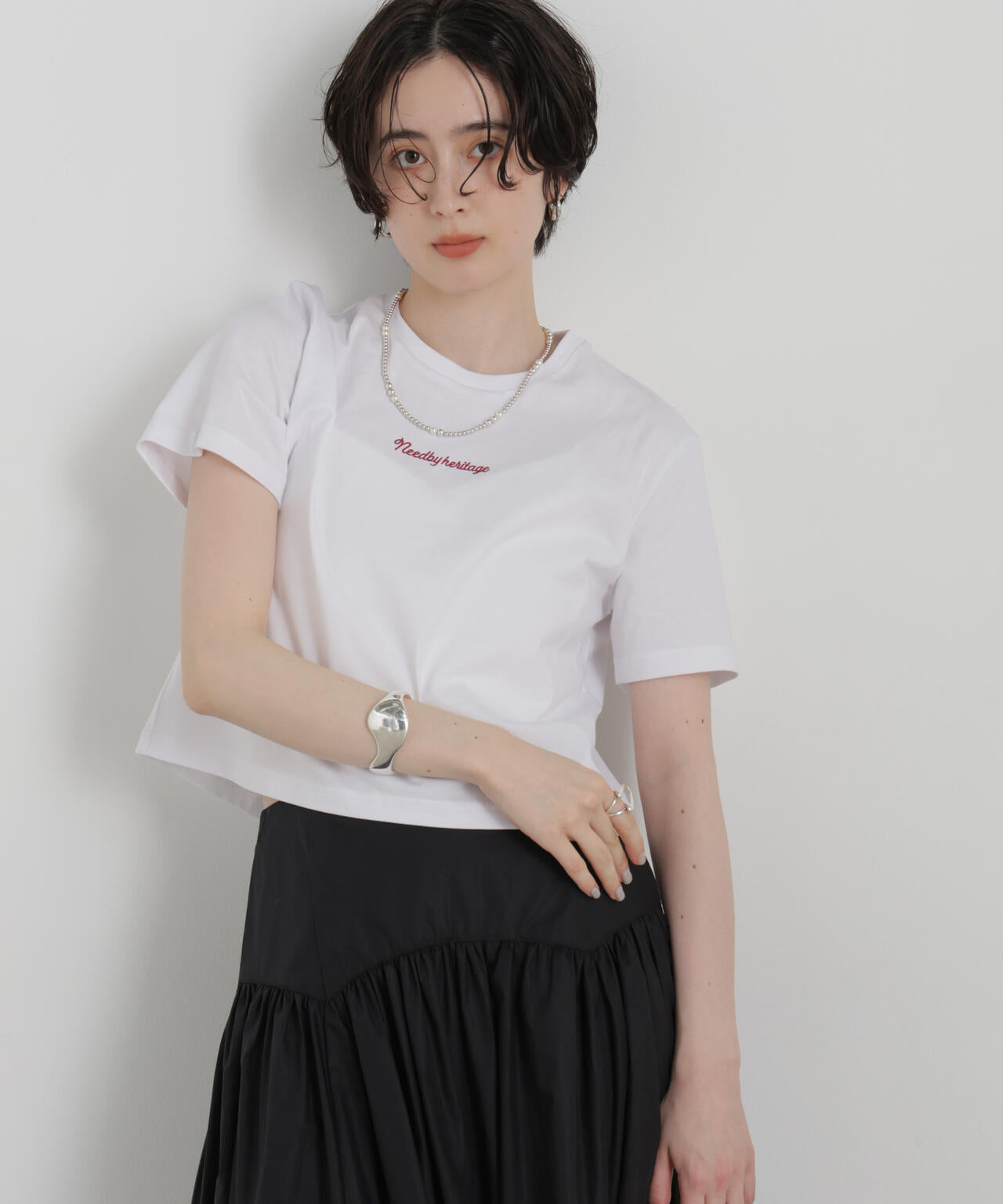 NEEDBY heritage/別注 CROPPED TEE 6716224001