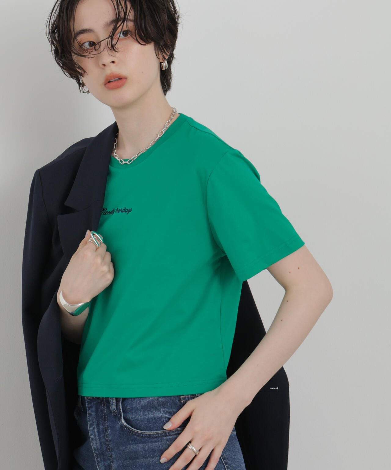 NEEDBY heritage/別注 CROPPED TEE 6716224001