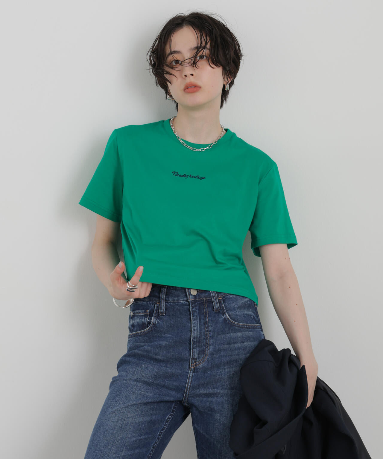 NEEDBY heritage/別注 CROPPED TEE 6716224001