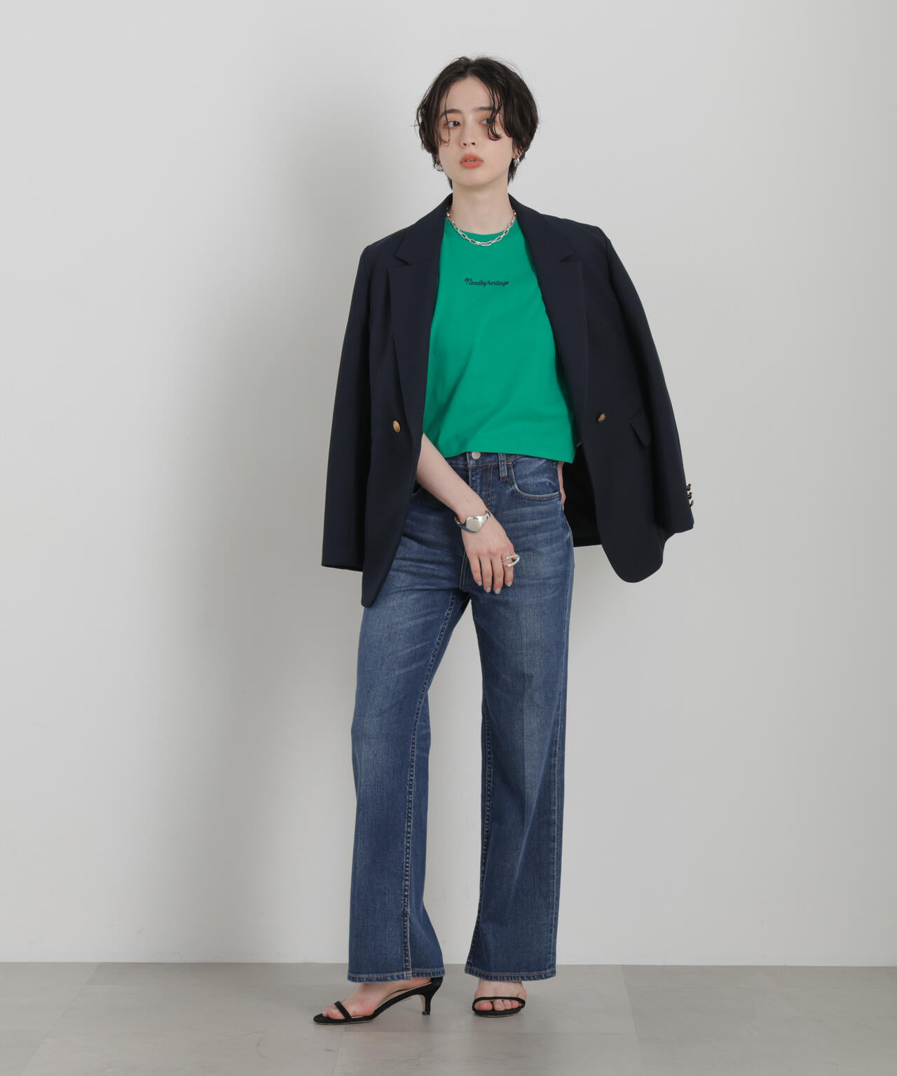 NEEDBY heritage/別注 CROPPED TEE 6716224001