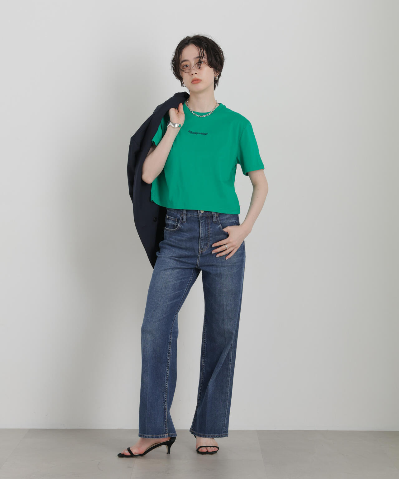 NEEDBY heritage/別注 CROPPED TEE 6716224001