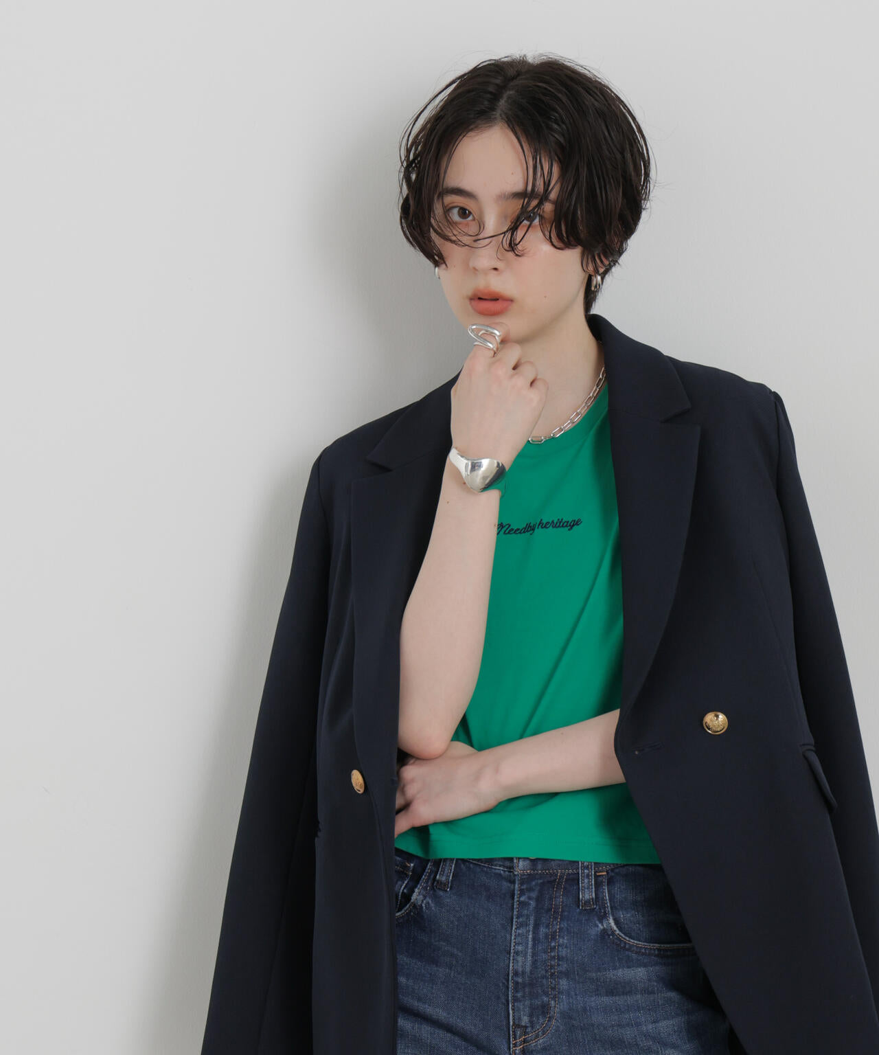 NEEDBY heritage/別注 CROPPED TEE 6716224001