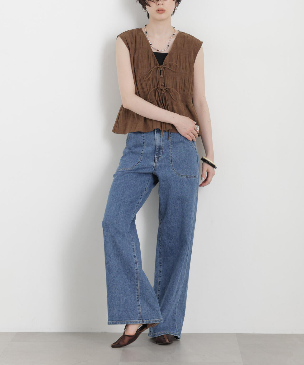 SOMETHING/LISA LACE UP WIDE