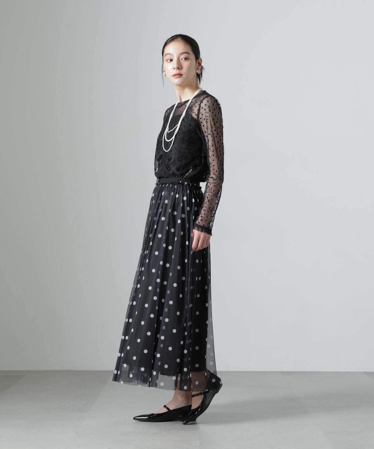 troisiemechaco/DOT×TULLE スカート(セットアップ可) 6716230006