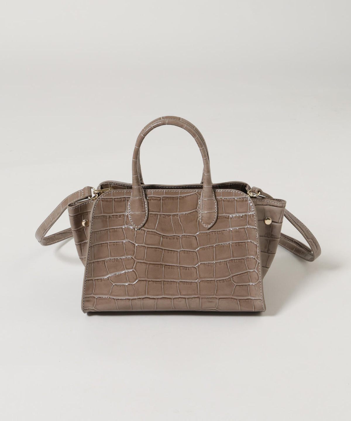 GIORGIA MILANI/エンボスレザーボストンバッグ 6716232261