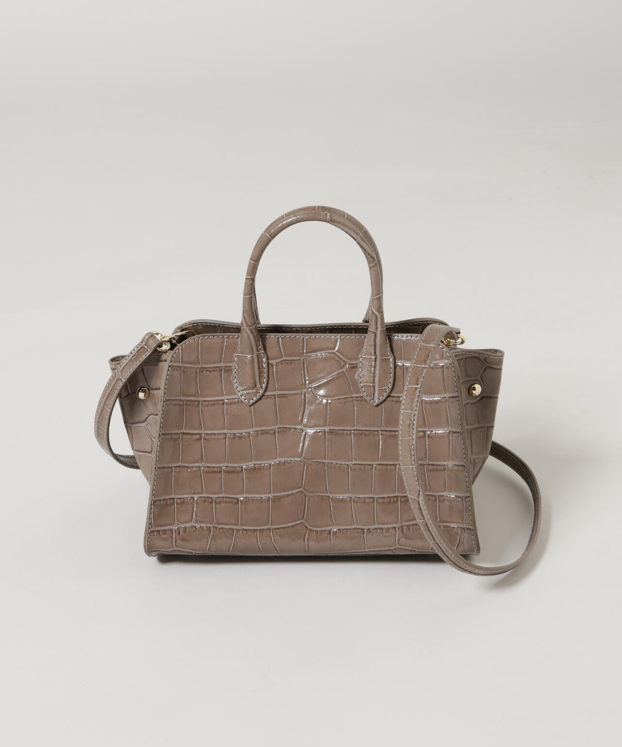 GIORGIA MILANI/エンボスレザーボストンバッグ