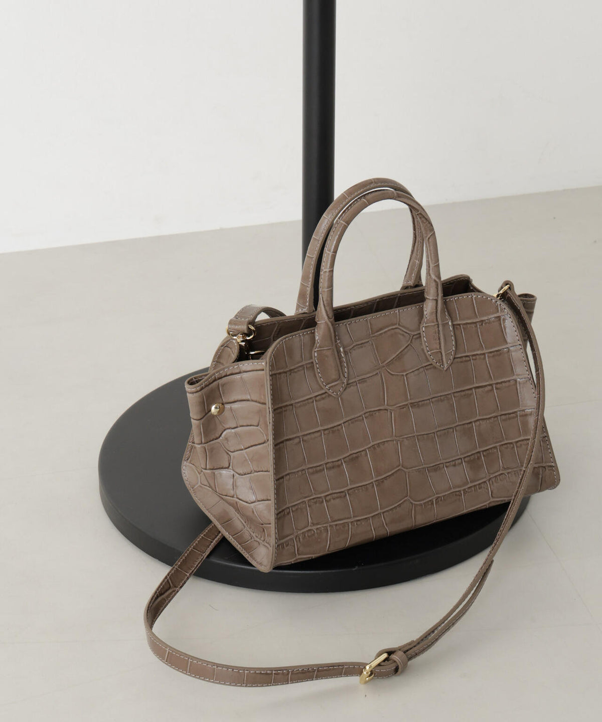 GIORGIA MILANI/エンボスレザーボストンバッグ 6716232261