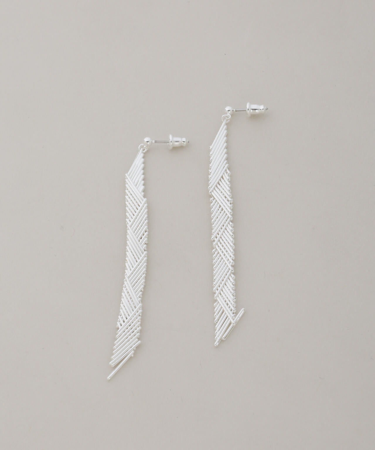 on the sunny side of the street/Chevron Chain Pierced Earrings
