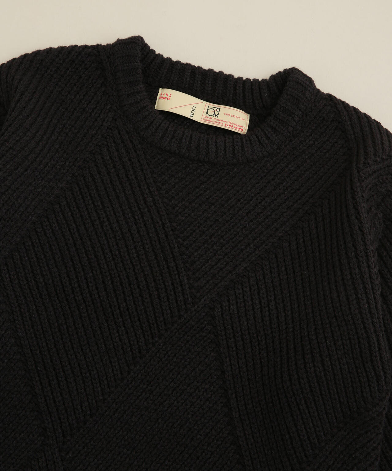 LB.04/ビッグダイヤ柄ジャガードニット 6723122204