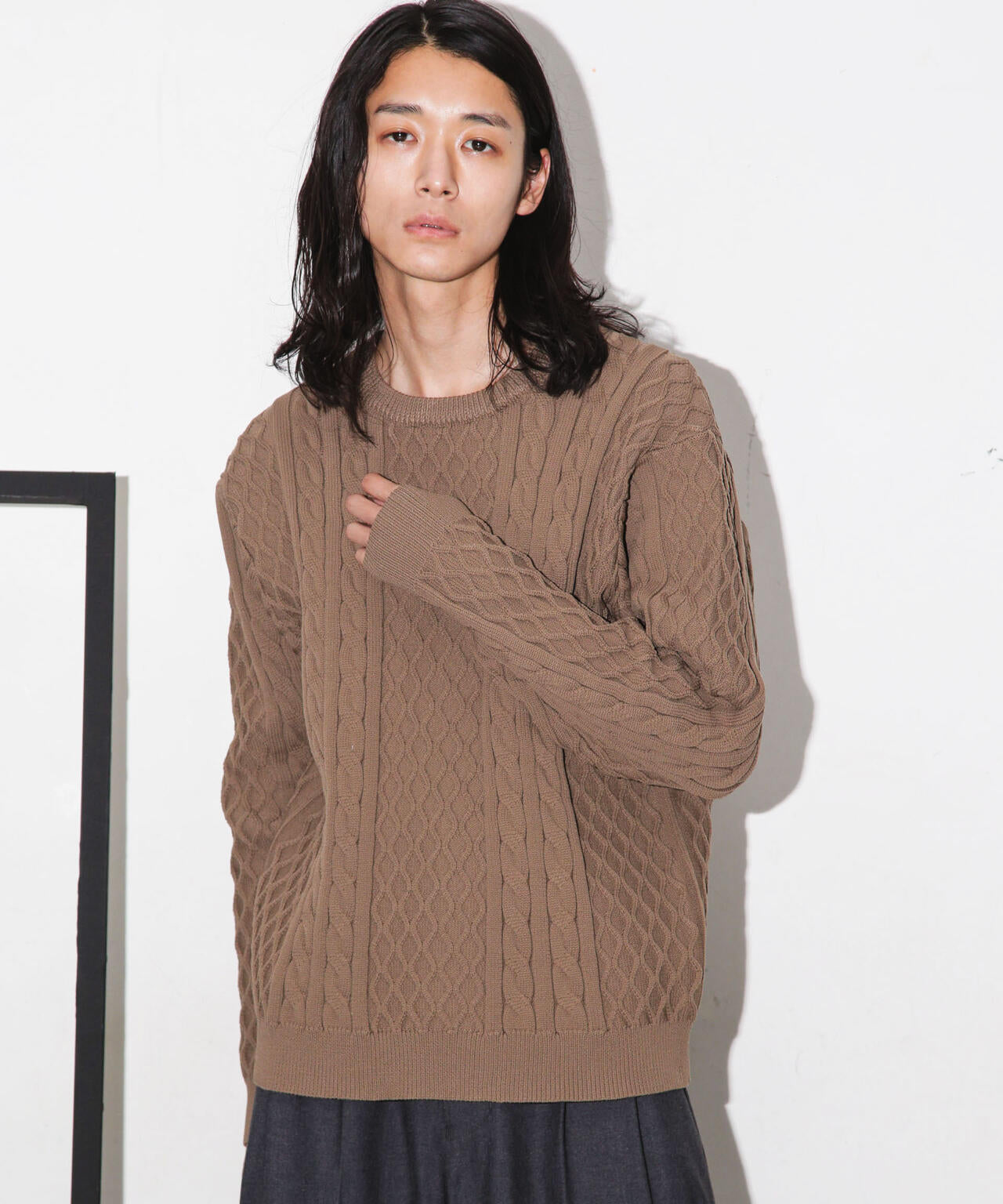 テックニット 総柄プルオーバー 6723222210