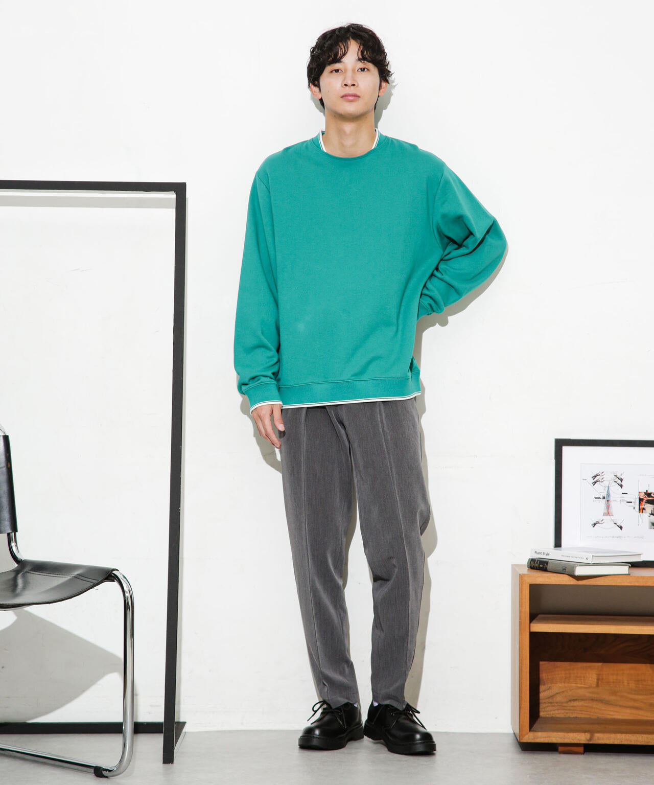 ALWAYS EASY ワンタックスラックス 6723227203