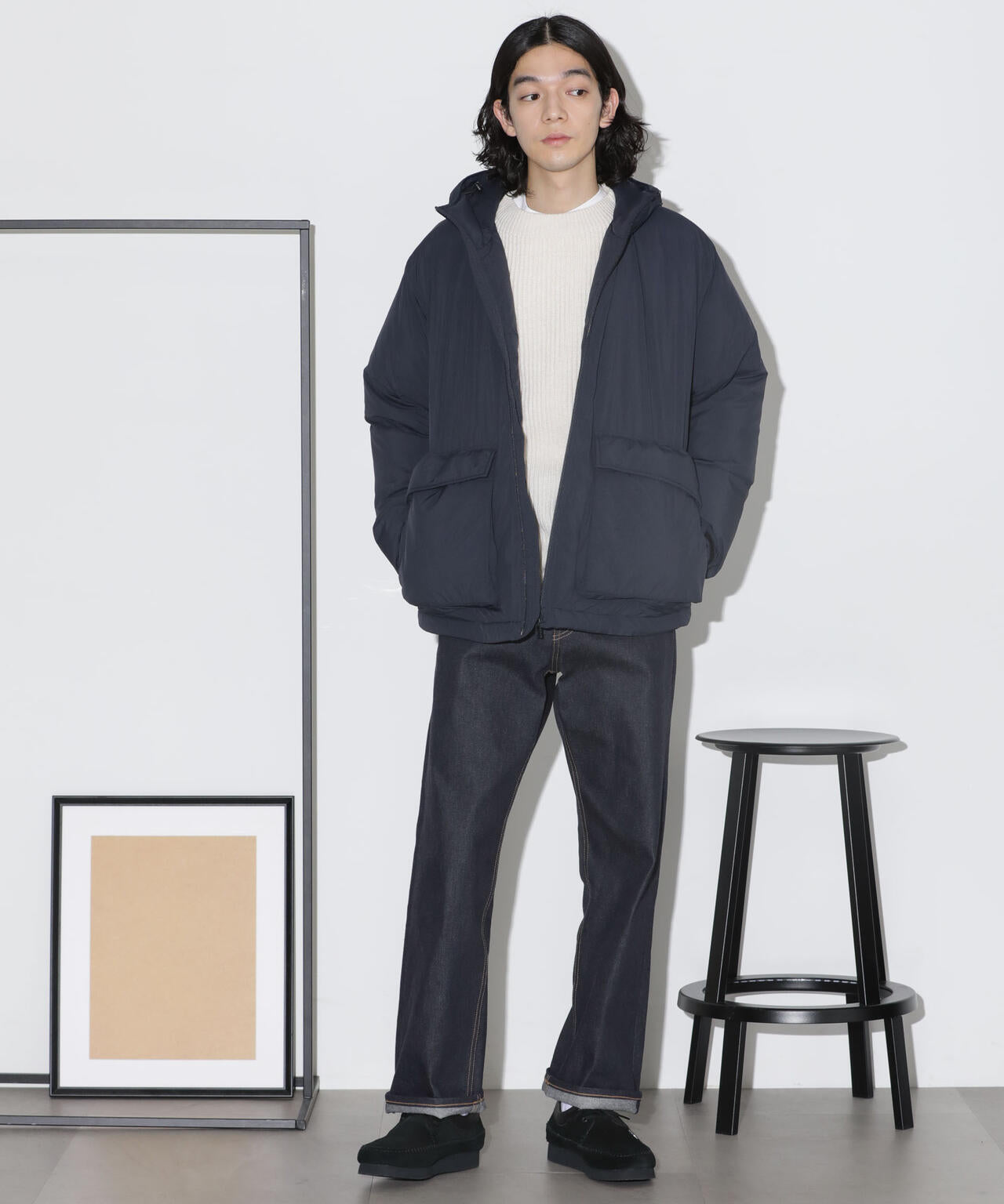 パテッドフードブルゾン 6724112204