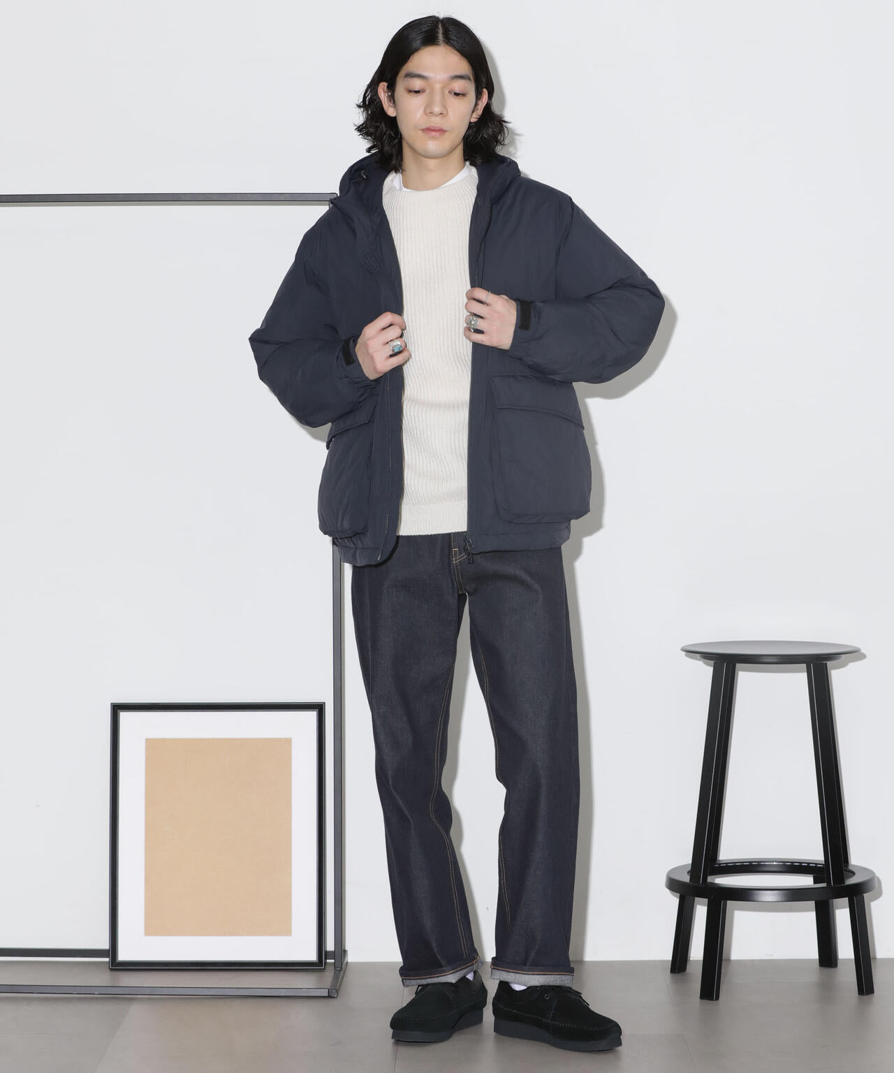 パテッドフードブルゾン 6724112204