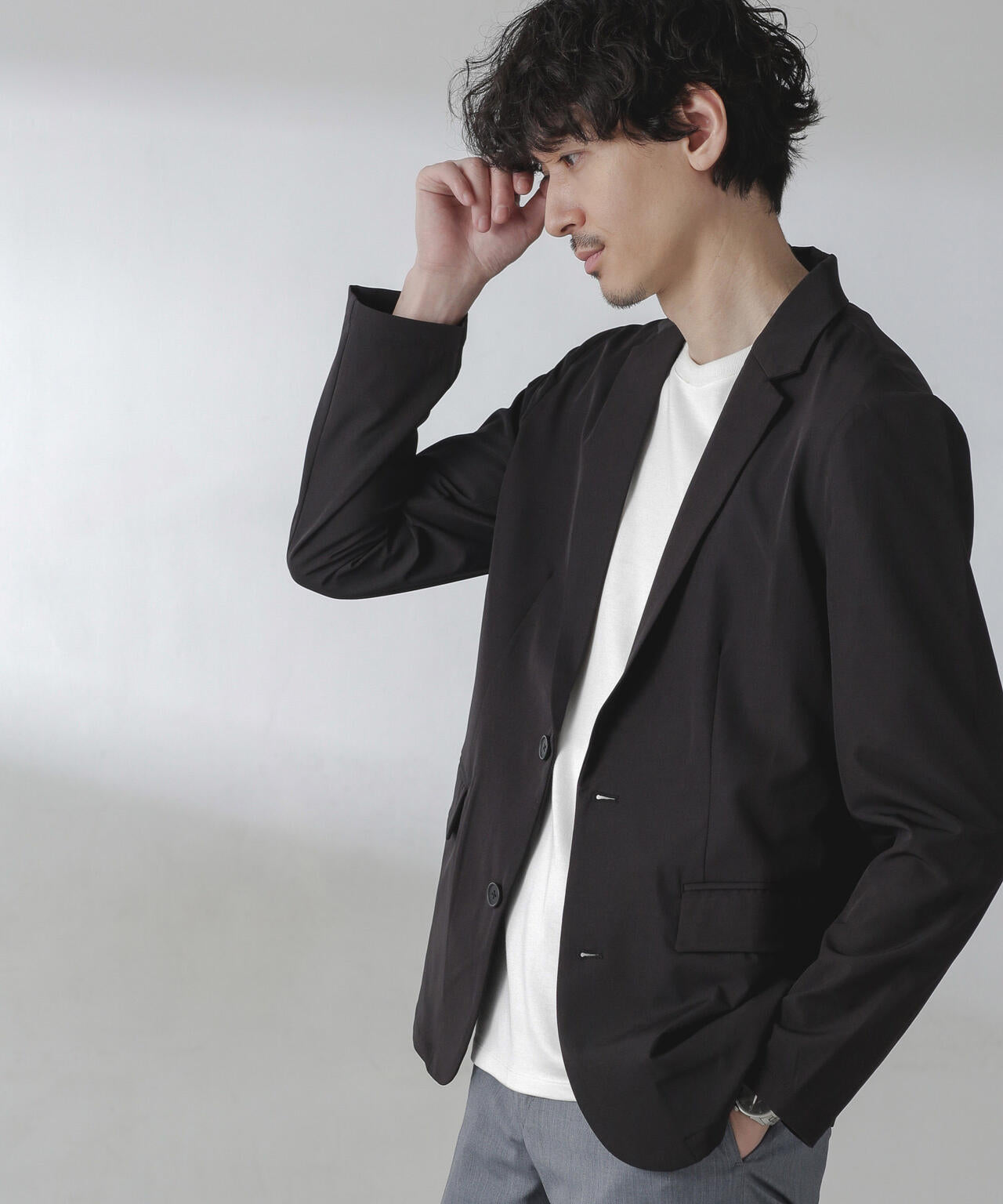 ライトウェイトストレッチジャケット(セットアップ可) 6724116202