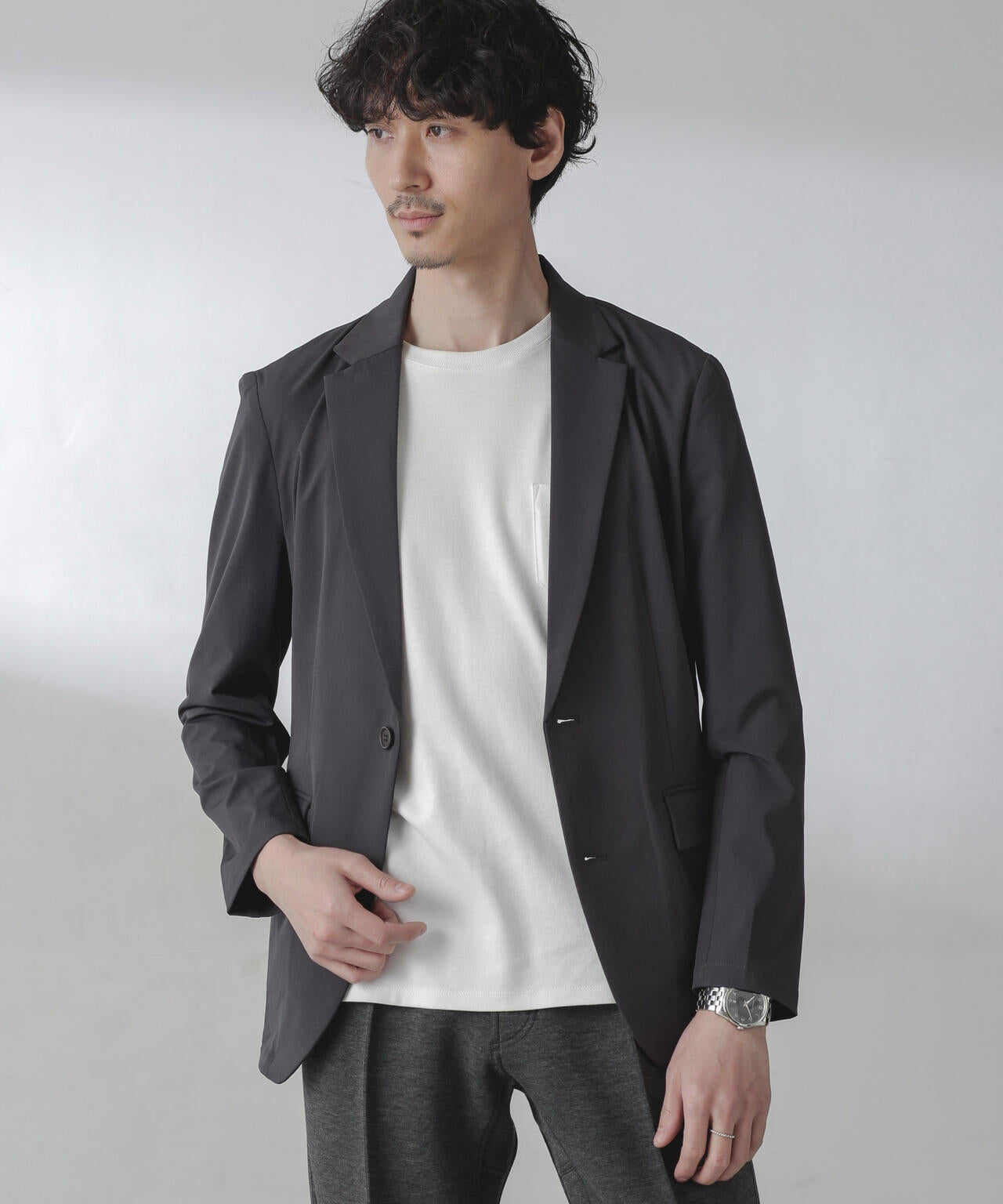 ライトウェイトストレッチジャケット(セットアップ可) 6724116202