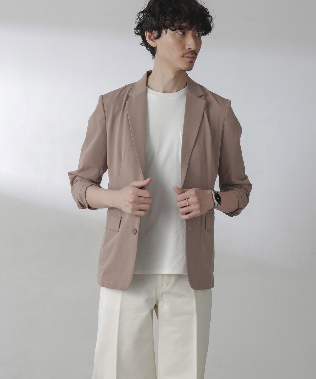 ライトウェイトストレッチジャケット(セットアップ可) 6724116202